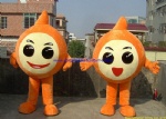Inflatable moving mascot costume, inflatable logo mascot costume