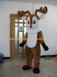 Christmas reindeer fur mascot costume