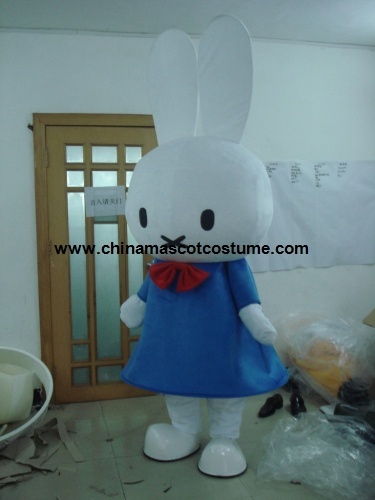 Big head Miffy mascot costume