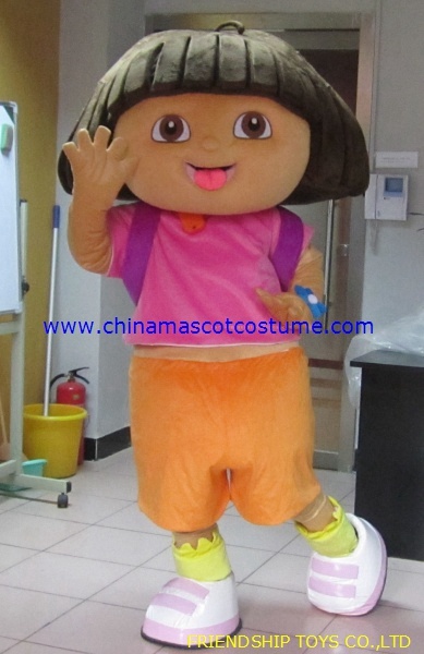 Dora the explorer character costume, Dora mascot costume