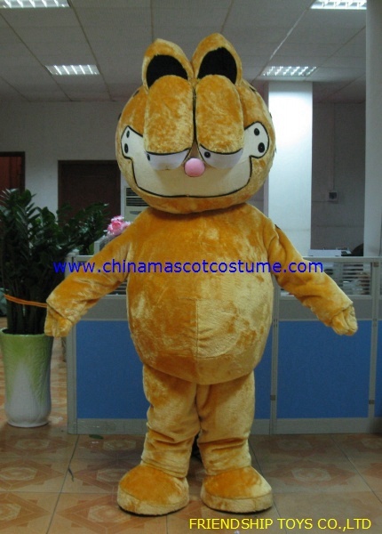 Garfield cat animal costume, Garfield mascot costume