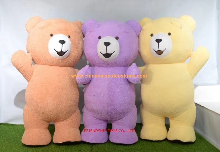Inflatable Teddy bear mascot costume