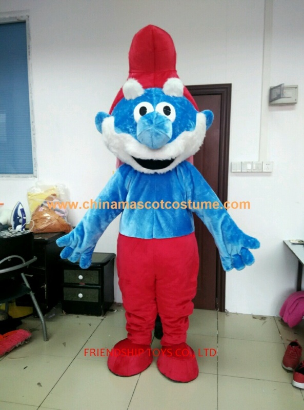 Papa Smurfs cartoon character costume