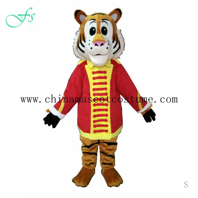 Circus tiger mascot, Circus tiger costume, tiger animal costume