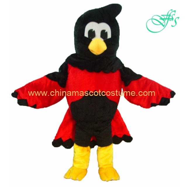 OEM design red bird mascot costume