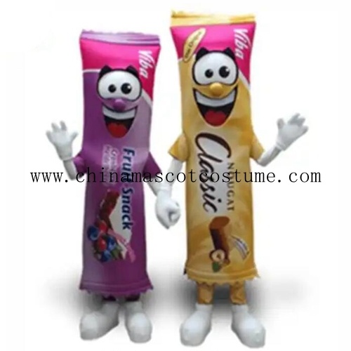 Chocolate Bar Outfit Costom Design Costume, Chocolate Bar mascot costume with AD design