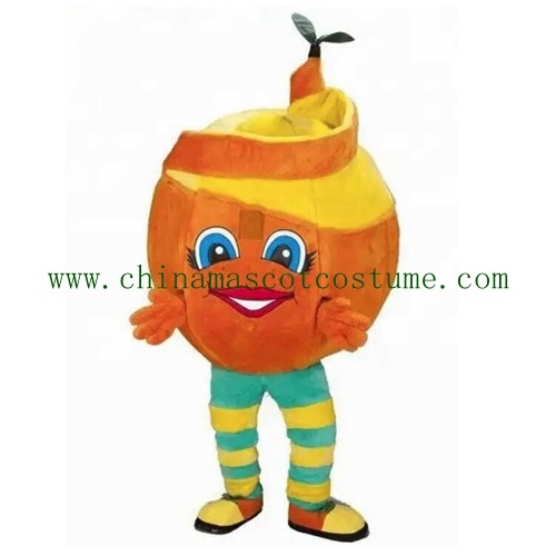 Brand New Orange Fruit Mascot costume, Food Customized Advertising Costume