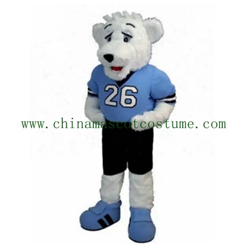 Sport Ice Hockey Polar Bear character costume, Sports mascot costume for Sale