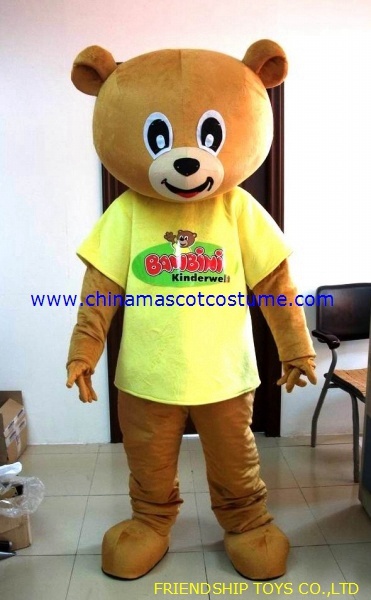 Teddy bear mascot costume for customer