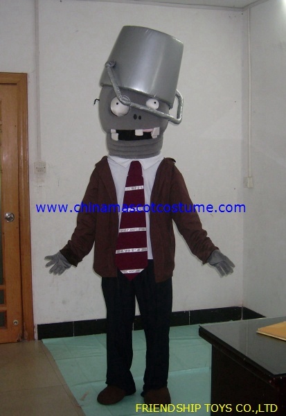 BUCKET ZOMBIE moving mascot costume