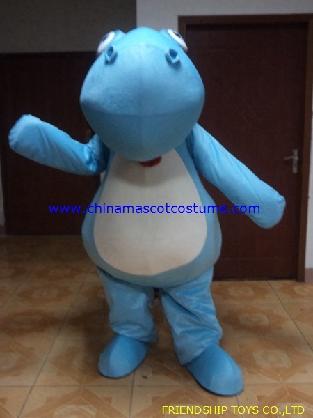 Blue big head animal costume