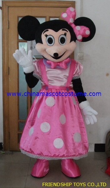 Lovely Minnie mouse mascot costume