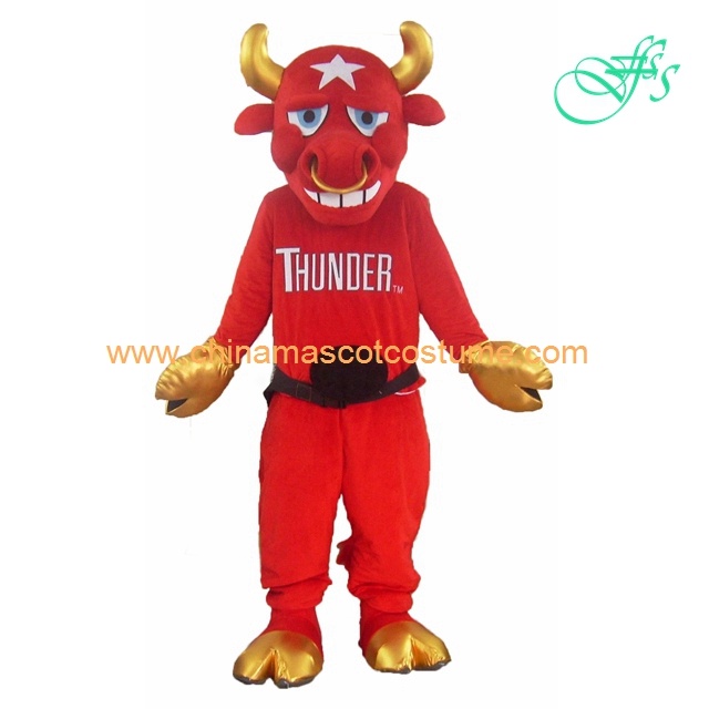 Red bull customized mascot costume