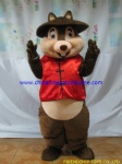 Squirrel plush mascot costume