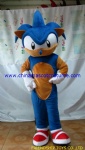 Sonic character mascot costume