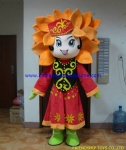 Flower girl character mascot costume