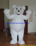 White bear character mascot costume