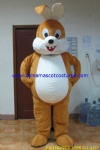 Brown rabbit animal mascot costume