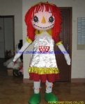 Doll girl moving mascot costume