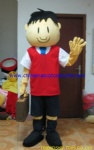 Worker human mascot costume