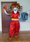 Tiger cartoon mascot costume