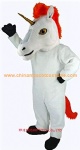 Unicorn cartoon mascot costume