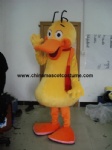 Yellow duck mascot costume