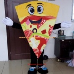 Pizza food mascot costume