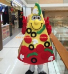 Pizza moving mascot costume