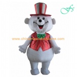 Inflatable clown bear mascot costume