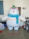 Inflatable white bear animal mascot costume, inflatable cartoon mascot costume