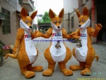 Kangaroo character mascot costume, moving mascot costume