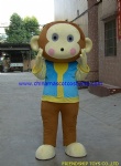 Monkey cartoon mascot costume