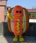 Hot dog character mascot costume