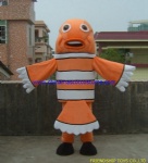 Fish character mascot costume