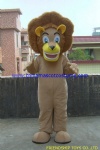 Lion cartoon mascot, lion animal costume