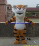 Tiger character costume, tiger plush costume, wildcat mascot costume