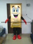 Gold bar customized mascot costume for advertising