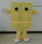 Yellow Lego plush costume, Lego character mascot