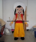 Arab boy human mascot costume