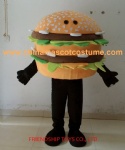 Hamburger food mascot costume