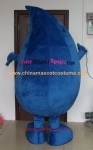 Customized water drop mascot costume with logo