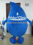 Water drop mascot costume for advertising