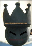 Black crown customized mascot costume