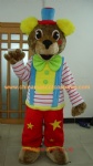 Bear with different dress mascot costume