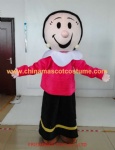 Olive Oyl Popeye mascot costume