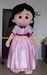 Custom girl mascot costume