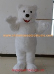 Polar bear character mascot costume