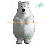 Polar bear moving mascot costume