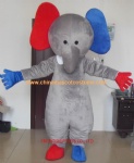 Colorful elephant mascot costume